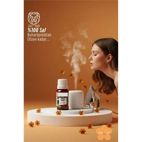 %100 Saf Amber Çiçeği Esansı - Ütü, Buhardanlık ve Koku Makineleri İçin 10 ml ürün görseli 1