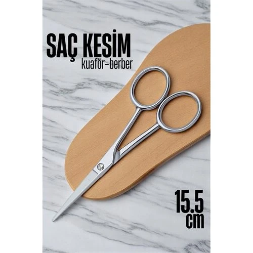 Kobalt Çelik Saç Kesim Makası Kuaför Berber Saç Kesim Makası Kuaför ekipmanları 15.5 cm 721642 ürün görseli 1