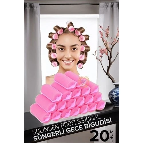 Süngerli Gece Bigudisi 3 cm 20 Adet Solingen Professional ürün görseli 1
