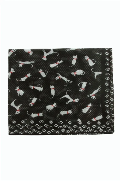 Kedi Desenli Bandana 50*50 ürün görseli 1
