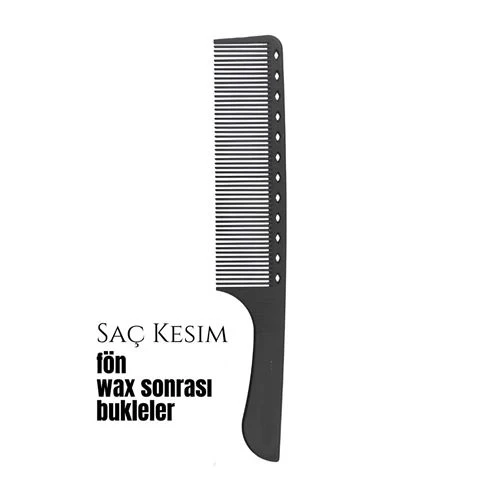 Berber Kuaför Saç Kesim Bukleli Saç Fön Wax Sonrası Tarak 720627 ürün görseli 1