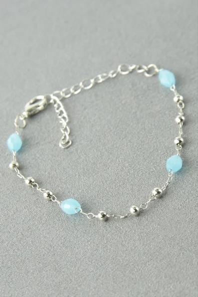 Oval Kristal Taşlı Bileklik ürün görseli 1