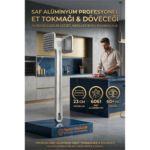 Profesyonel Et Döveceği, Çift Taraflı Saf Alüminyum Et Tokmağı, Et Mühürleme 723160 ürün görseli 1