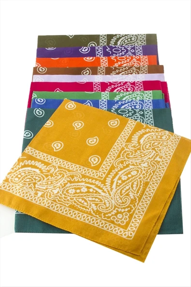 Çini Desenli Bandana 50*50 ürün görseli 1