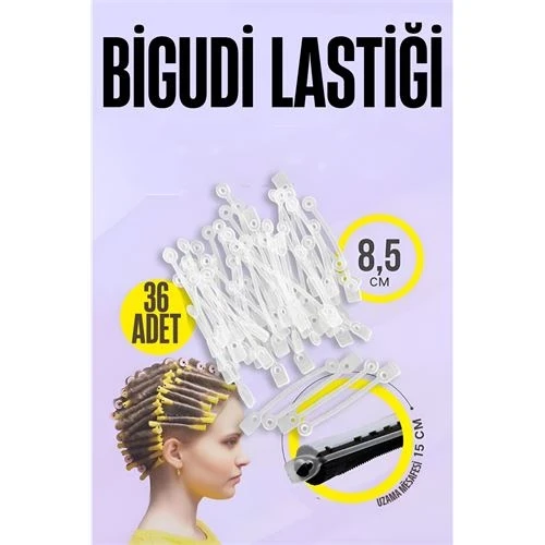 Bigudi Lastiği Perma Lastikleri 36 ADET ürün görseli 1