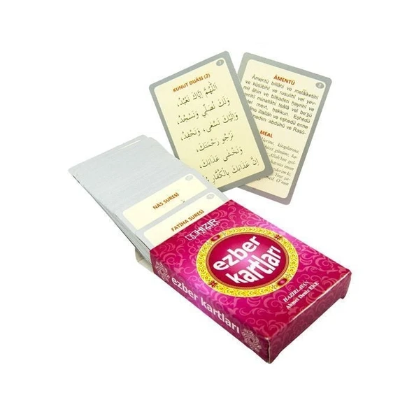 Hızır Ezber Kartları - DUA SURE EZBER KARTLARI - 50 Kart ürün görseli 1