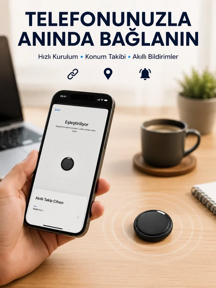 Airtag Akıllı Eşya Takip Cihazı Apple Ve Android Uyumlu Uzun Pil Ömürlü ürün görseli 1