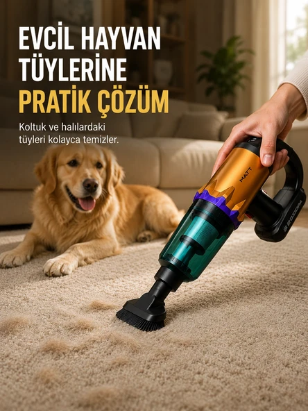 Yüksek Çekiş Gücüne Sahip Şarjlı El Süpürgesi Araç ve Ev Kullanımına Uygun ürün görseli 1