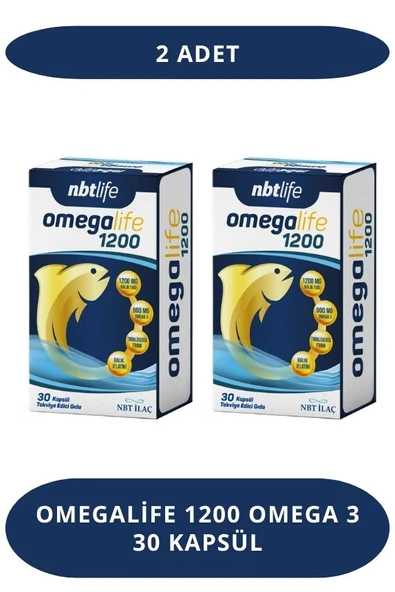 Omegalife 1200 Omega 3 30 Kapsül (2 Adet) ürün görseli 1