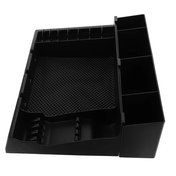 Saç kesme makinelerinin ve koruyucu aparatların salonda düzenli bir şekilde saklanması ve DIY stili için ABS malzemeden yapılmış Zerodeko Siyah kuaförlük alet tutucu organizatörü ürün görseli 1