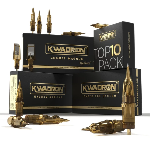 Kwadron Dövme Kartuş Sistemi Yuvarlak Astar Uzun Konik 0.30mm 1RL 3RL 5RL 7RL 9 RL 11RL 13RL 15RL 18RL (20 adet) (30/9RL) ürün görseli 1