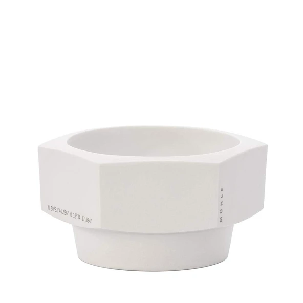 MÜHLE sabunluk - Hexagon serisi - bisque porselen beyazı ürün görseli 1