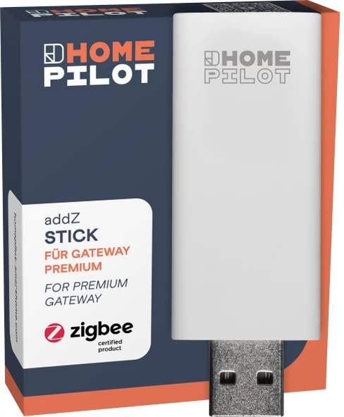 HOMEPILOT - addZ stick, ağ geçidi premiumu için Zigbee uzantısı - diğer akıllı ev ürünlerini entegre edin (LED lambalar ve ZigBee 3.0 radyolu adaptör fişi/soket) ürün görseli 1
