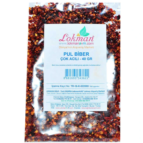 Pul Biber Çok Acılı 40 Gr Paket - Resim 2