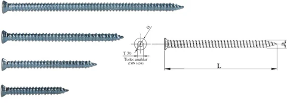 Buldex Vida 7,5X180 Dubelsiz Vida 18 cm 10 Adet ürün görseli 1