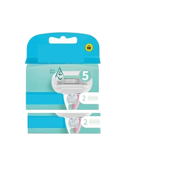 Gillette ile uyumlu, Venus tıraş bıçakları, aloe, tüm sahipler için 5 katlı tıraş takımı, hassas ciltlere uygun, kalıp sabunlu (4 parça bıçak). ürün görseli 1