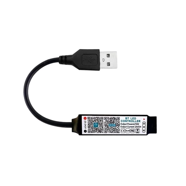 TADZKKIWM Mini USB/DC 5-24V RGB Uyumlu LED Işık Şeridi APP Müzik Kontrol Cihazı (USB 5V) ürün görseli 1