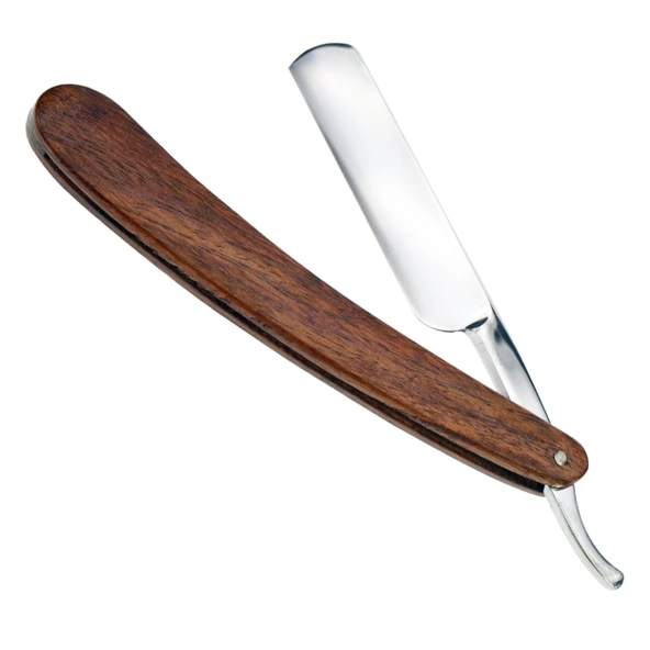 Razor İspanyol karbon çeliği tıraş makinesi, gerçek gül ağacı,:. / ürün görseli 1
