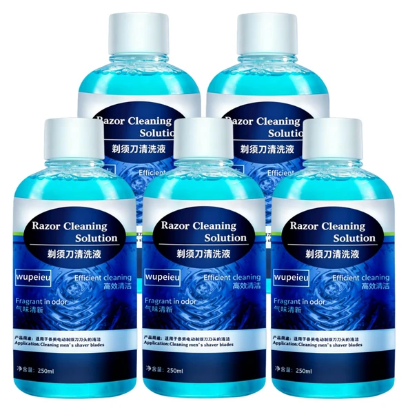 Braun CCR2 CCR4 Clean & Renew yedek kartuşlarıyla uyumlu 250 ml tıraş makinesi temizleme solüsyonu, tıraş makinenizi optimum hijyen için temizler, kalan kıl ve cilt parçacıklarını giderir (5 adet) ürün görseli 1