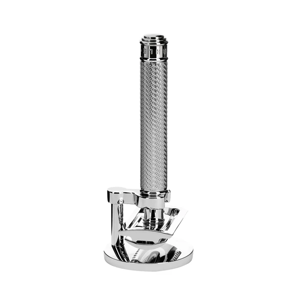 MÜHLE Geleneksel tıraş seti - kapalı taraklı ve krom kaplı metalden yapılmış standlı tıraş makinesi ürün görseli 1
