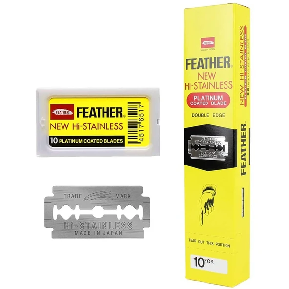 Feather Çift Kenarlı Tıraş Bıçağı, 200 adet ürün görseli 1