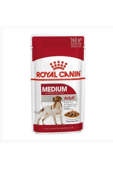 ROYAL CANİN MEDİUM ADULT KÖPEK YAŞ MAMASI POUCH 140GR ürün görseli 1