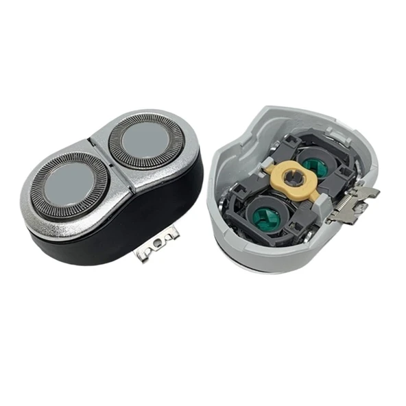 Tıraş Başlığı, Philips ile uyumlu, Norelco ile uyumlu, HQ6070, HQ6071, HQ6073, HQ6075, HQ6076, HQ6090, HQ6095, HQ9070, Jilet, Siyah (2 adet) ürün görseli 1