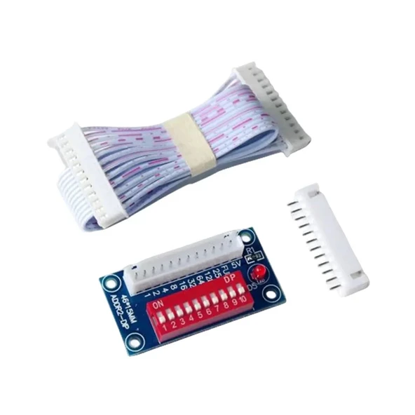 TADZKKIWM XLR - 3 Pin LED Terminal Adaptörü 5 Pin XLR3-3P RJ45-3P XLR5-3P ADDR2 Dekoder Aksesuarları Röle Anahtarı Denetleyicisi (ADDR2-DIP-Z) ürün görseli 1