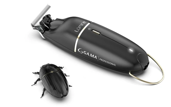 GA.MA İtalya Profesyonel, Lumine Beetle, Profesyonel sakal düzeltici, 6000 rpm, 90 dakika pil ömrü, hassas kesim için sinterlenmiş bıçak, kompakt ve ergonomik tasarım ürün görseli 1