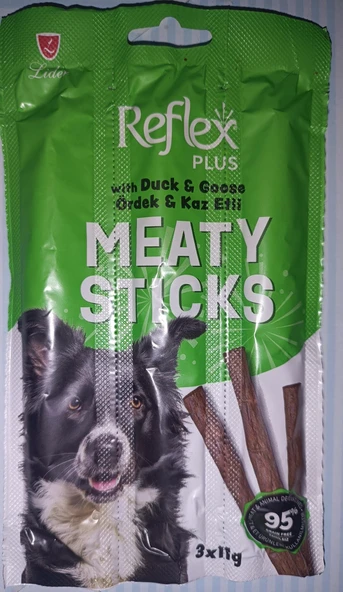 Reflex Plus Meaty Sticks Ördek ve Kaz Etli Tahılsız Köpek Ödül Çubuğu 3x11 Gr ürün görseli 1
