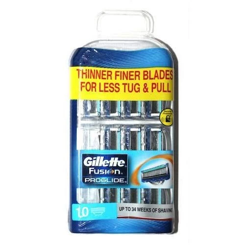 Gillette Fusion Proglide tıraş bıçakları, 10'lu paket. ürün görseli 1