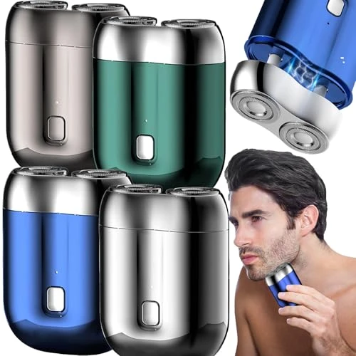 Erkekler için 2024 Yeni ve Geliştirilmiş USB Mini Tıraş Makinesi, En Son Taşınabilir Elektrikli Mini Tıraş Makinesi, Kadın Erkekler için Islak Kuru Tıraş Makinesi (4'lü Paket) ürün görseli 1
