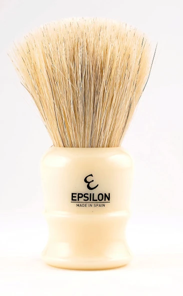 Epsilon Tıraş Fırçası Horse Beyaz Yelpaze Şekli Fildişi 26 mm, Standart, Benzersiz ürün görseli 1