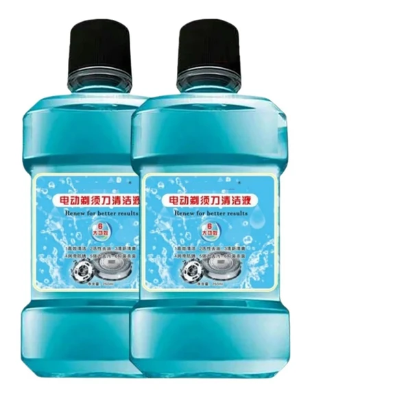 2x (250ml) HQ200 Elektrikli Tıraş Makinesi Temizleme Sıvısı Philips ile Uyumlu, HQ200 JC301 JC302 Yedek Temizleme Solüsyonu ürün görseli 1
