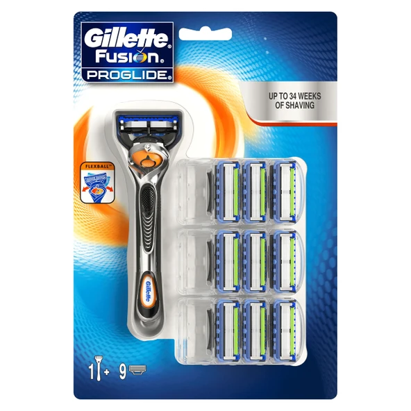 Gillette ProGlide Tıraş Bıçakları (Plus Flexball Tıraş Makineleri), 10 parça ürün görseli 1