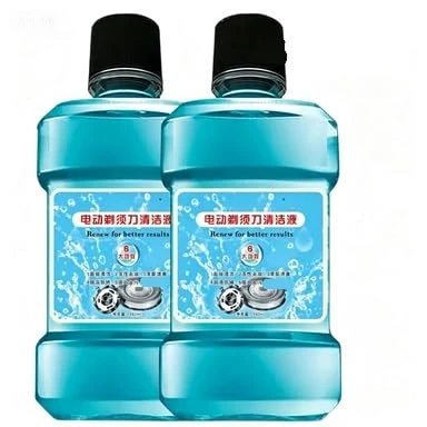 Elektrikli tıraş makineleri için 2 şişe (250 ml) temizleme sıvısı, Philips ile uyumlu, HQ200 JC301 JC302 değiştirme çözümü ürün görseli 1