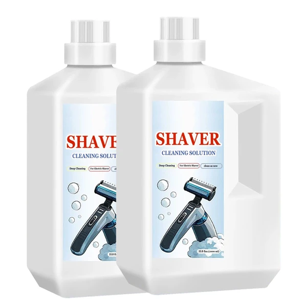 33,8 oz Tıraş Makinesi Temizleme Solüsyonu ve Braun Clean ve Renew Kartuşlarıyla Uyumlu Kolay Doldurma (2 adet) ürün görseli 1