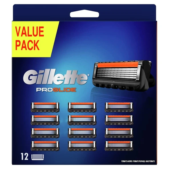 Gillette Fusion5 ProShield - Erkek Tıraş Bıçağı - 12 parça ürün görseli 1