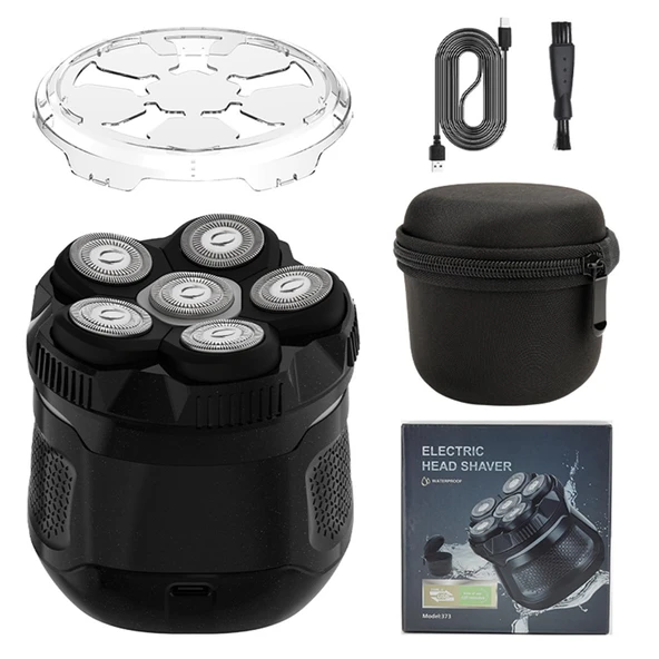 Kel Erkekler için Kafa Tıraş Makinesi, 2 Hızlı Yükseltilmiş 6D Manyetik Tıraş Makinesi, IPX6 Su Geçirmez, Ev için Islak/Kuru Tıraş, Seyahat, Su Geçirmez ve Kablosuz ürün görseli 1
