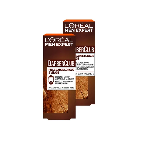 L'Oréal Men Expert BarberClub Sedir Ağacı Esansiyel Yağlı Erkek Yağı 30 ml, 2 adet ürün görseli 1