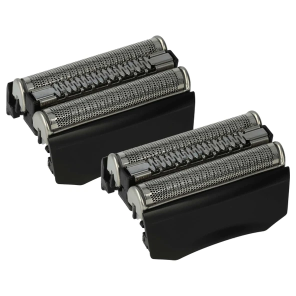 vhbw Braun tip 5671, 5674, 5673, 5693, 5692, 5695, 5694 elektrikli tıraş makineleriyle uyumlu 2x yedek tıraş başlıkları, siyah ürün görseli 1
