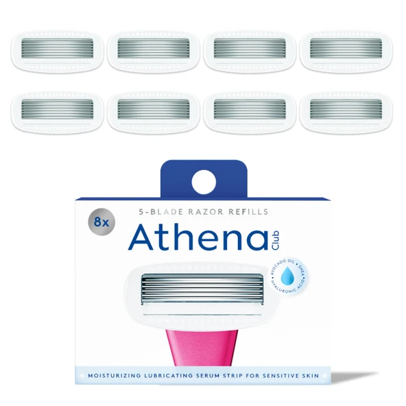 Athena Club Kadın Tıraş Bıçağı Yedekleri - 8'li Paket ürün görseli 1