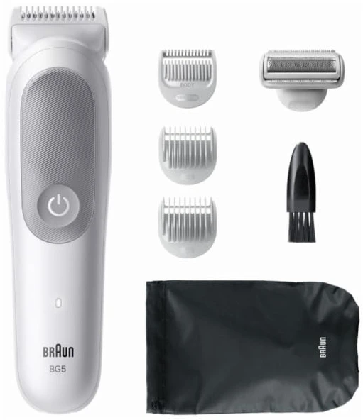 Depilatore Braun BG5550 SERİSİ 5 Vücut Bakım Seti 2'si 1 Arada Gümüş ürün görseli 1