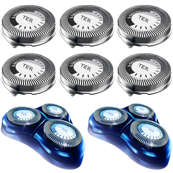 Philips Norelco Tıraş Makinesi için HQ8 Yedek Başlıklar, OEM HQ8 Başlıklar, Geliştirilmiş, 6'lı Paket ürün görseli 1