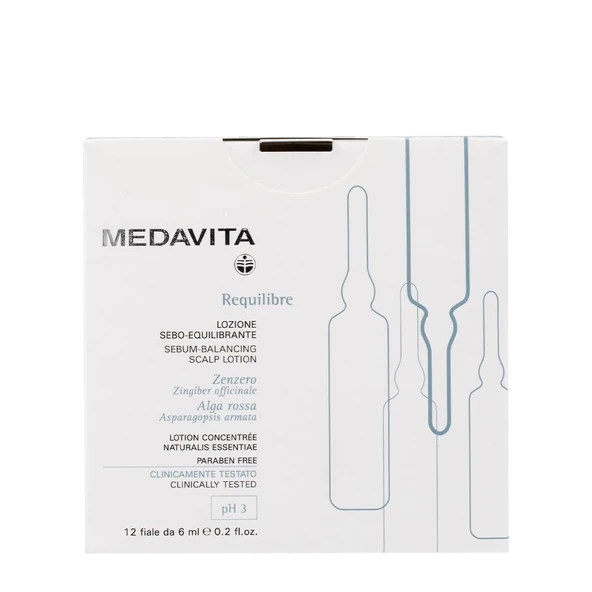 Medavita Cute Requilibre Sebum Dengeleyici Saç Derisi Losyonu 12x6ml ürün görseli 1