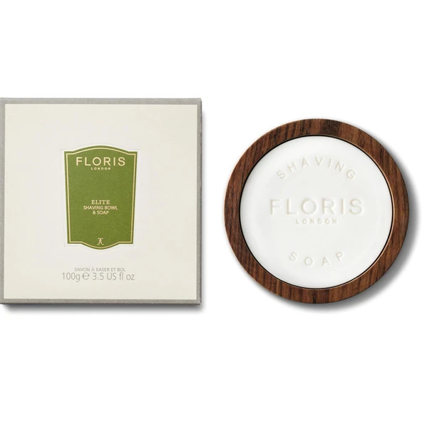 Floris London Elite ahşap kasede tıraş sabunu 100 gr ürün görseli 1