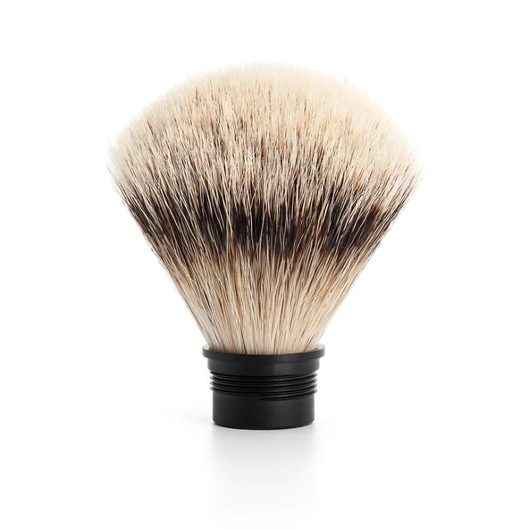 MÜHLE aksesuarları gümüş uçlu porsuk fırça başlığı - Stylo, Puris, Kosmo serilerine uygun ürün görseli 1