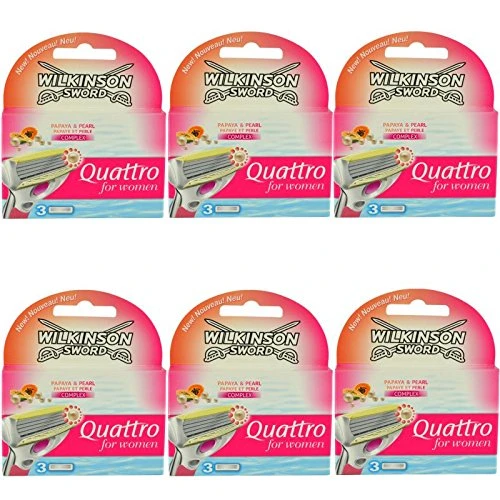 Wilkinson Sword Quattro Titanyum Kadın Papaya İnci Tıraş Bıçağı (6) ürün görseli 1