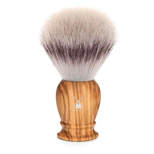 MÜHLE tıraş fırçası, Silvertip Fiber, el yapımı, X-large, zeytin ağacı saplı ürün görseli 1