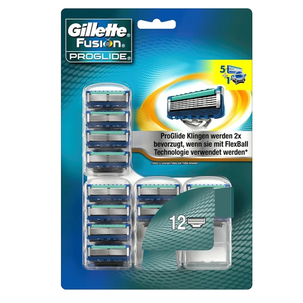 Gillette Fusion ProGlide erkek tıraş bıçağı 12 parça ürün görseli 1